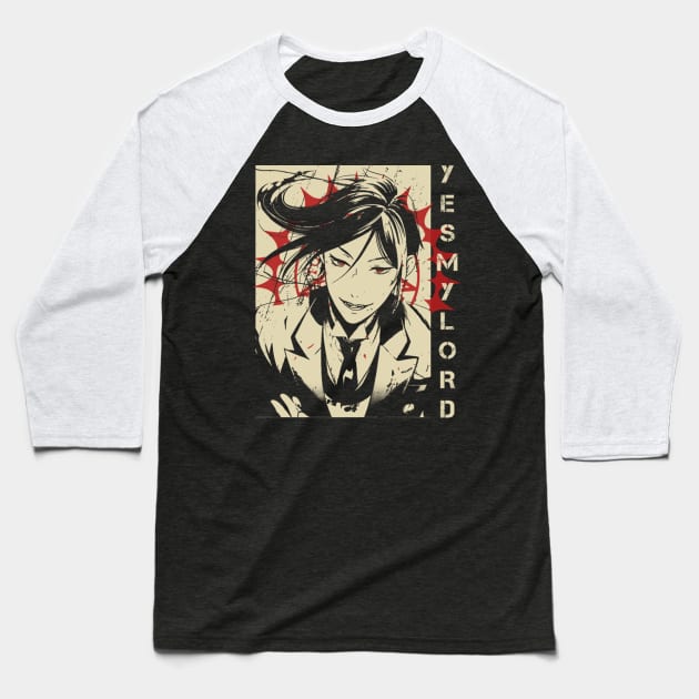 sebastian michaelis Baseball T-Shirt by pedrsavan.art